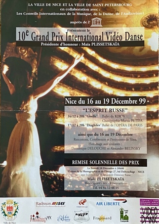 <strong>10éme Grand Prix International Video Danse 99</strong>, Nice, França